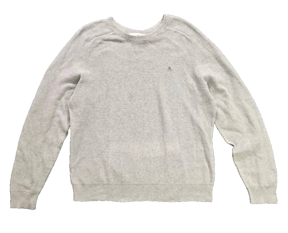 Original Penguin by Munsingwear Gray Knit Sweater size XL A008935